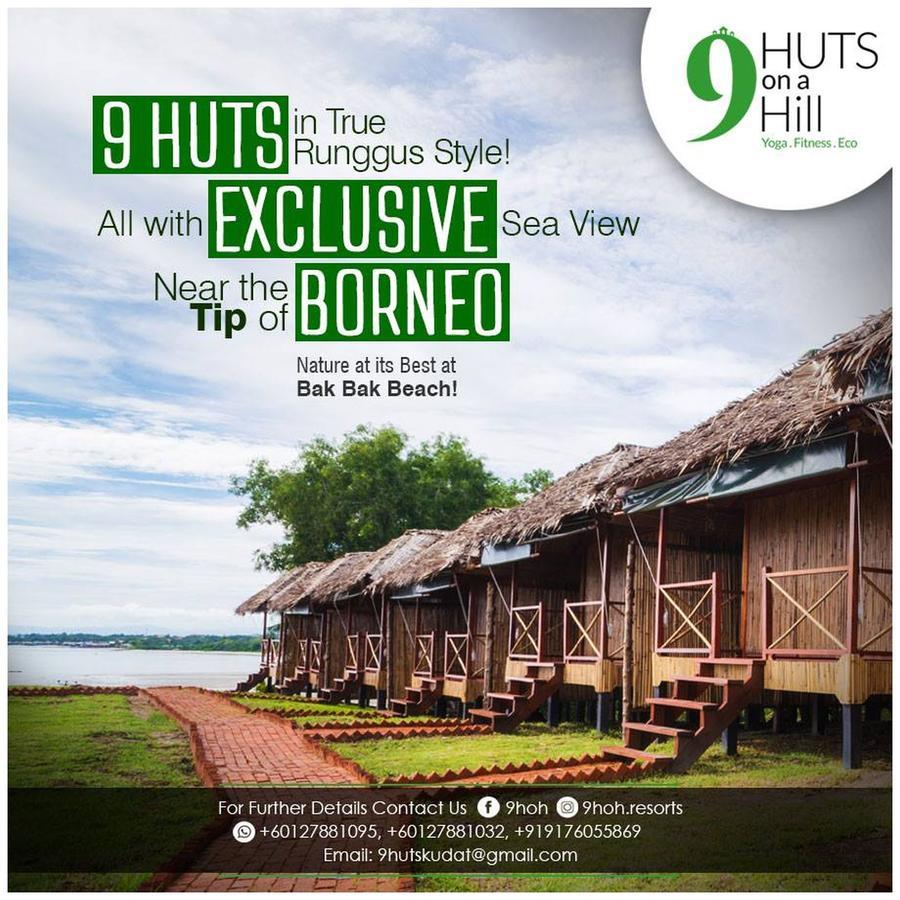 9 Huts On A Hill Hotel Kudat Exterior photo